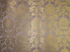 Brocade fabric Dusty rose pink x metallic gold color 44&quot;wide