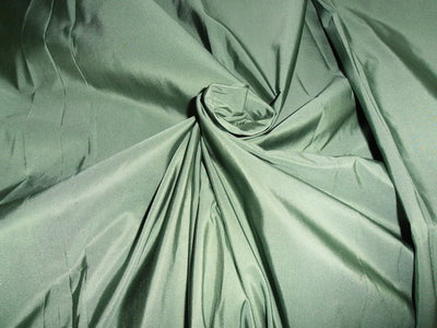 50 mm heavy weight Sage Green SILK TAFFETA fabric 54&quot; wide**