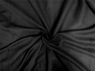 100% Silk linen fabric charcoal black color 54" wide