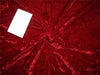 Imported Plush Silk  Velvet Fabric ~ 44&quot; wide available in Dark Red [8374]