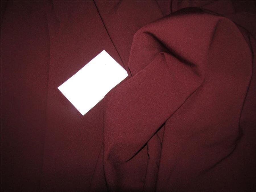Burgundy Red Scuba Crepe Stretch Jersey Knit Fabric 58&quot; wide.