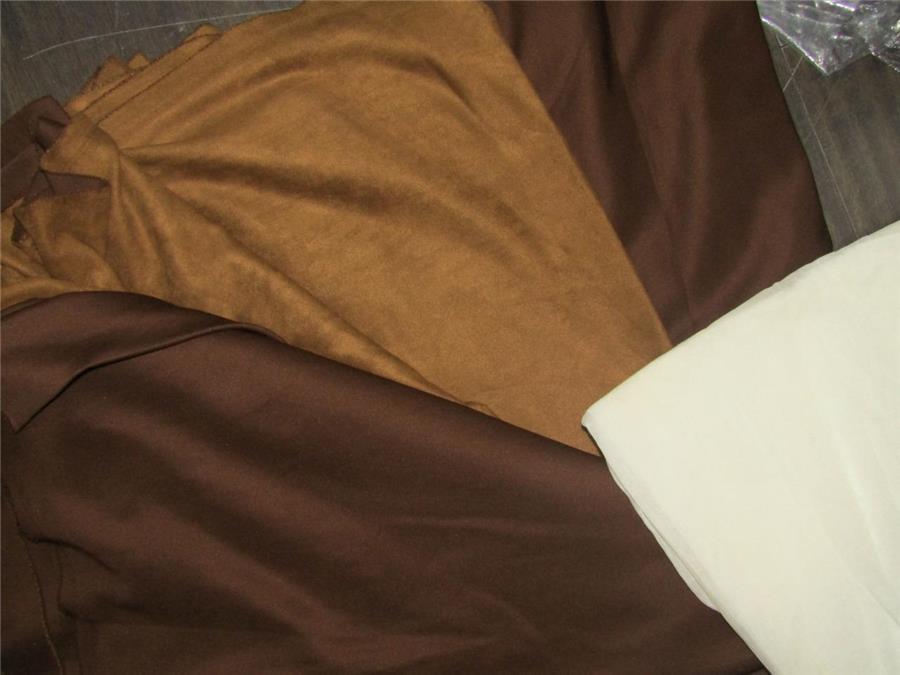 Brown Color Scuba Suede Knit fashion wear fabric ~ 59&quot; wide