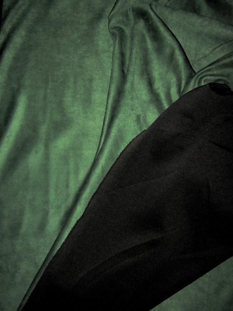 Bottle Green Color Scuba Suede Knit fashion wear fabric ~ 59&quot; wide[8745]
