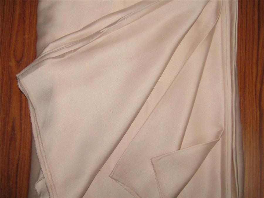 100% Silk LYCRA Satin fabric 80 gms 44&quot;WIDE - skin color