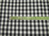 100% Cotton Yarn Dyed CheckS black x white colour Mill Made 58&quot; wide