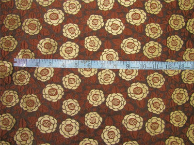 Reversible Brocade fabric Brown &amp; gold color 46" wide Bro612[2]