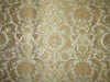 Heavy Silk Brocade Fabric ivory x Metallic Gold color 36&quot;