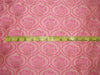 Brocade fabric Pink x metallic gold color 44&quot; wide