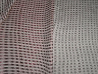 TUSSAR VISCOSE DOBBY DESIGN RED X IVORY FABRIC 44&quot; WIDE