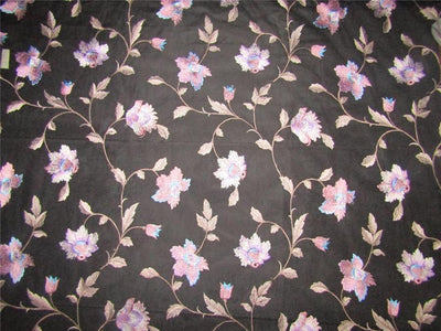 heavily embroidered net fabric black x onion color 44&quot;wide B2#89