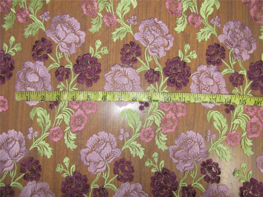 heavily embroidered net fabric light olive x multi color 44&quot;wide