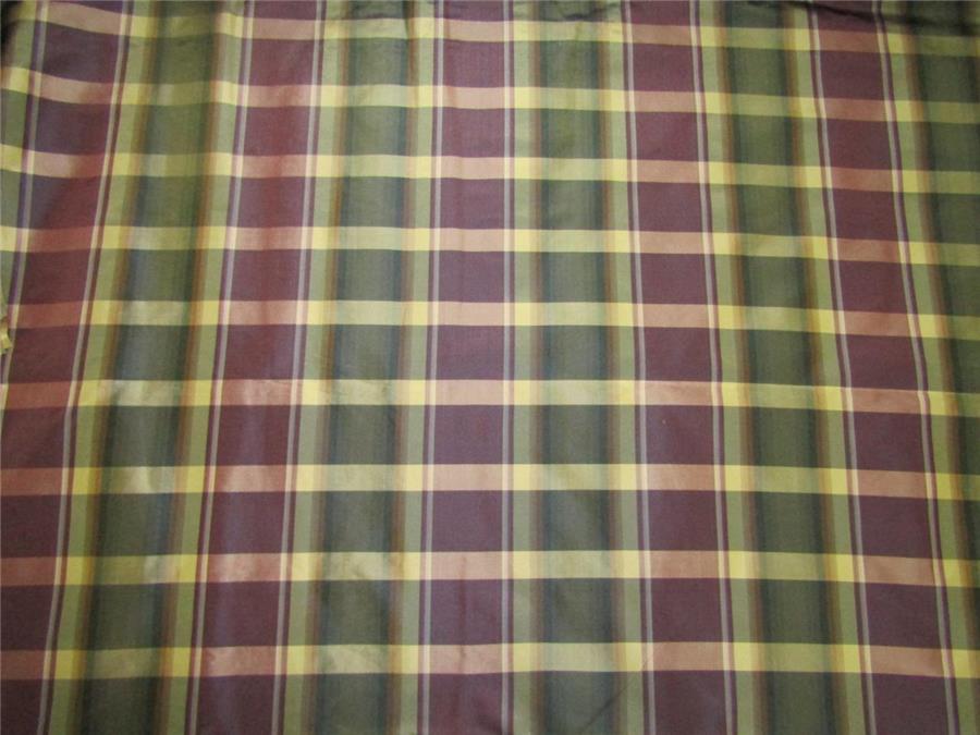 silk taffeta fabric dark shade aubergine /green/light gold TAF#C56[2] 54&quot; wide