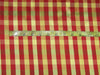100% Silk Dupioni red x yellow x green plaids Fabric 54" wide DUP#C95[2]