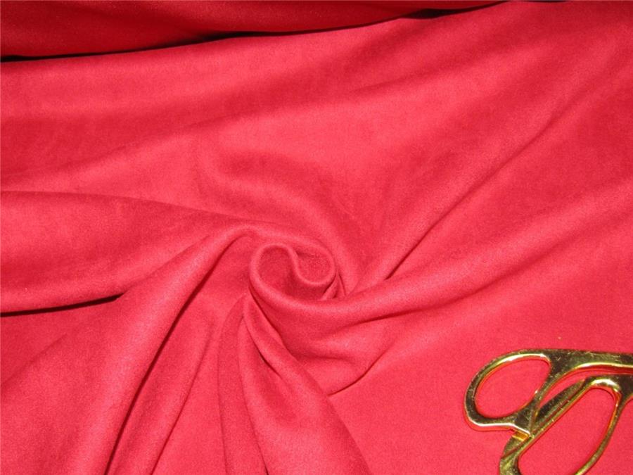 Deep Red Color Scuba Suede Knit fashion wear fabric ~ 59&quot; wide[8860]