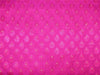 Brocade fabric magenta /pink/metallic gold color 36&quot;Wide