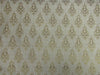 Brocade fabric ivory x metallic gold color 44&quot; wide