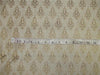 Brocade fabric ivory x metallic gold color 44&quot; wide