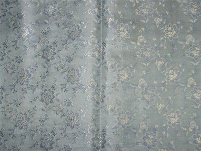 Brocade Fabric cool blue and silver color 44&quot;wide BRO616[4]