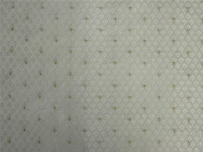 Brocade fabric ivory x metallic gold color 44&quot; wide