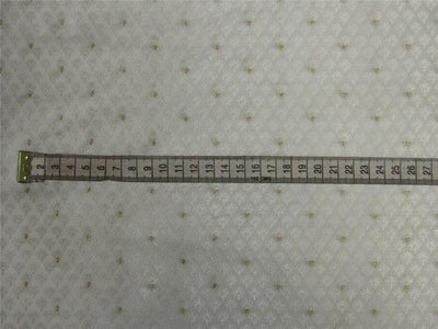 Brocade fabric ivory x metallic gold color 44&quot; wide