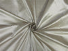 100% pure silk Dupioni fabric beige x brown shot color 54" wide DUP#D[4]
