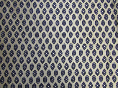 Reversible Brocade fabric navy x antique gold color 44&quot; wide