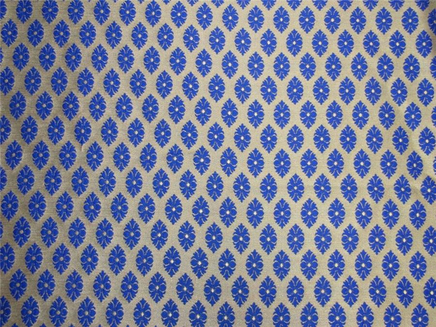 Reversible Brocade fabric royal x antique gold color 44&quot; wide