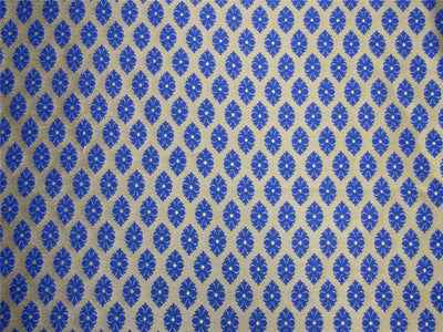 Reversible Brocade fabric royal x antique gold color 44&quot; wide