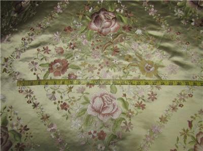 100% pure silk 45 momme EMBROIDERED dutchess satin 54&quot; wide [8930]