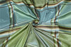 SILK TAFFETA BLUE GREEN AND BROWN PLAIDS Fabric TAFC59[1] 54&quot; wide TAFC59[1]