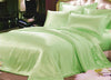 100% SILK DUTCHESS SATIN FABRIC REVERSABLE MINT AND GREEN COLOR 66 MOMME 54" WIDE [8965]