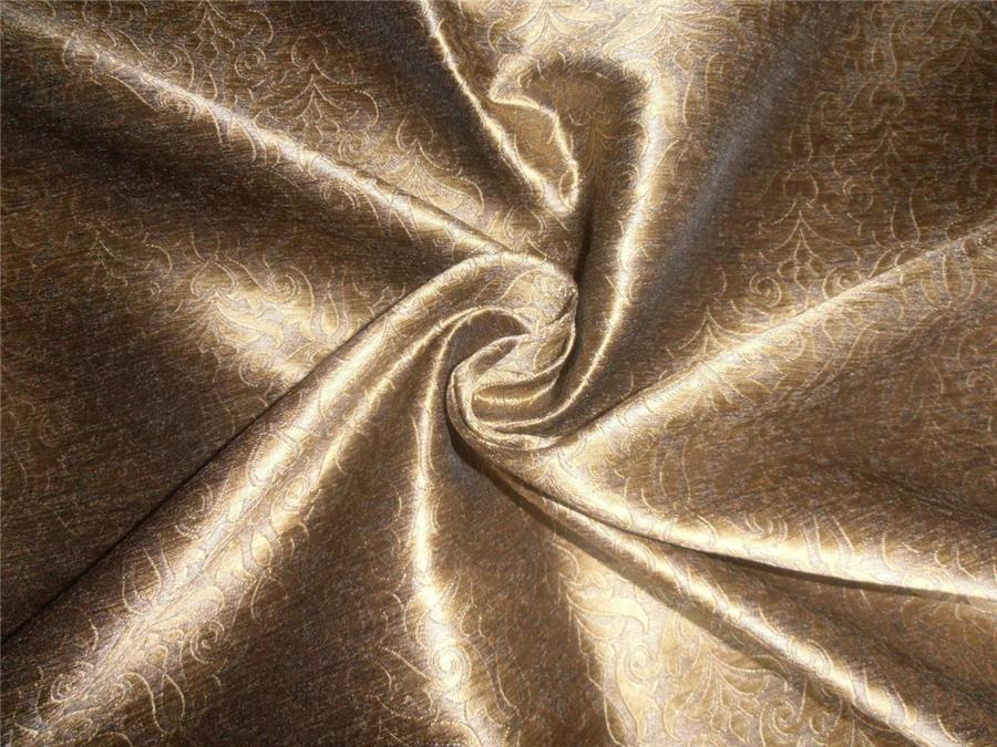 Brocade Fabric Old Gold x Gold COLOR 54" WIDE BRO528[4] available for bulk preorder