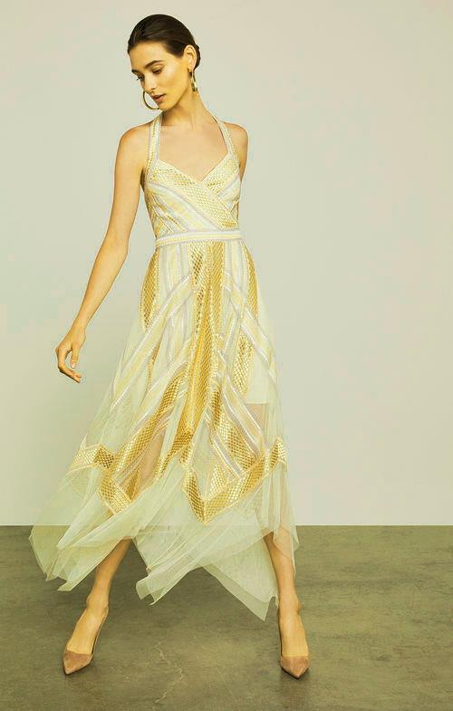 Silk Taffeta Fabric champagne x gold satin stripes TAFS155[3] 54&quot; wide