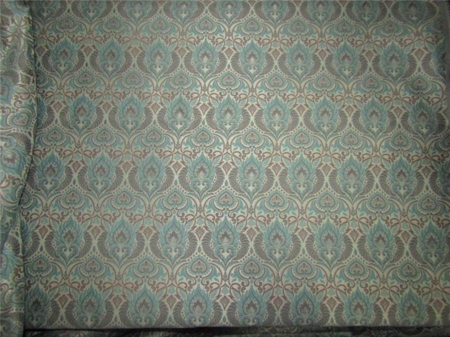 Brocade fabric Blue x grey color 54&quot;WIDE