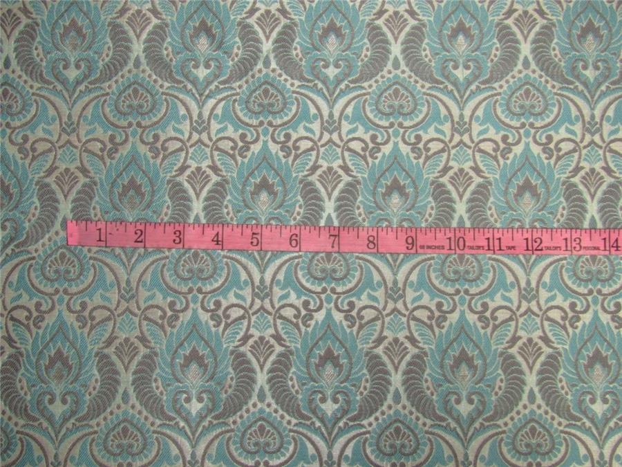 Brocade fabric Blue x grey color 54&quot;WIDE