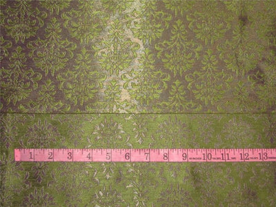 Reversible Brocade fabric iridescent green purple x metallic gold color 56&quot;wide