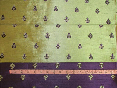 Reversible Brocade fabric Purple x red and motif color 56&quot;wide