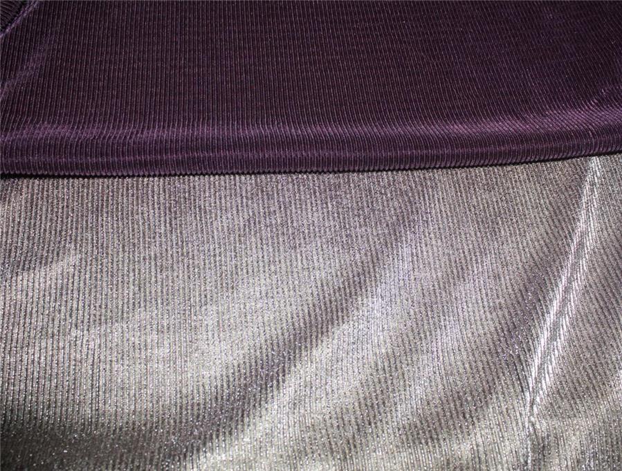 Gold & Aubergine Ombre Pleated Fabric ~ 60&quot; wide