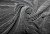 Charcoal Grey color crushed polyester pleated satin fabric ~ 59&quot; wide