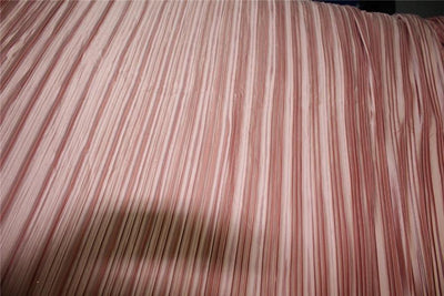 Onion Pink color satin pleated fabric ~ 58&quot; wide