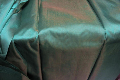 Silk Organza fabric Blue x beige color 54&quot; [9090]
