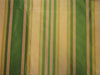 Silk Taffeta Fabric green x peach stripes TAFS156[2] 54&quot; wide