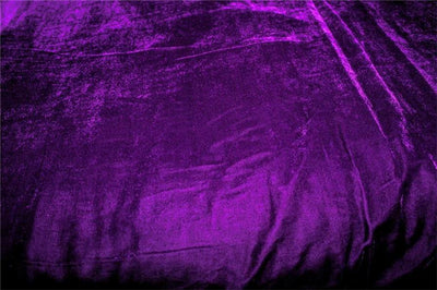 100% Micro Velvet Dark Purple Fabric ~ 44&quot; wide [9136]