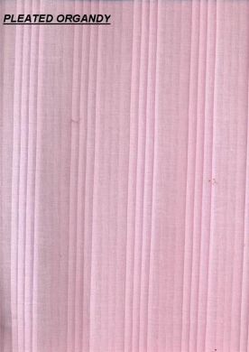 PINK 100% cotton organdy fabric 44&quot;-space pleated