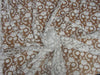 Embroidered white net fabric 44&quot; B2#94[4]