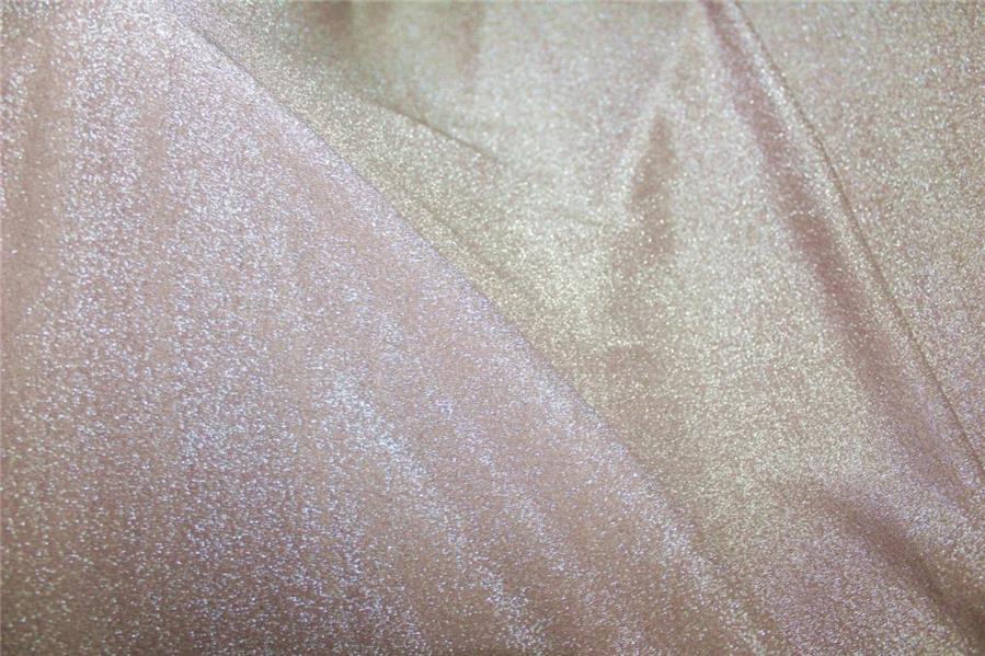 Nude Cream x Silver color shimmer Lycra fabric ~ 58&quot; wide.