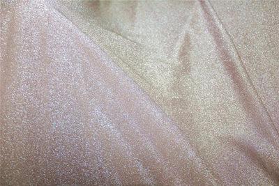 Nude Cream x Silver color shimmer Lycra fabric ~ 58&quot; wide.
