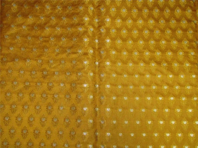 Brocade fabric mustard gold x metallic gold 44" WIDE BRO654[3]