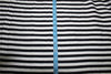 Cotton Satin / Rayon Printed fabric black x ivory color 44&quot; wide