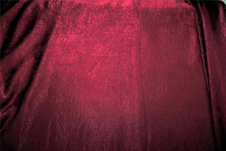polyester sand wash satin fabric maroon color 58&quot; FF#14[3]